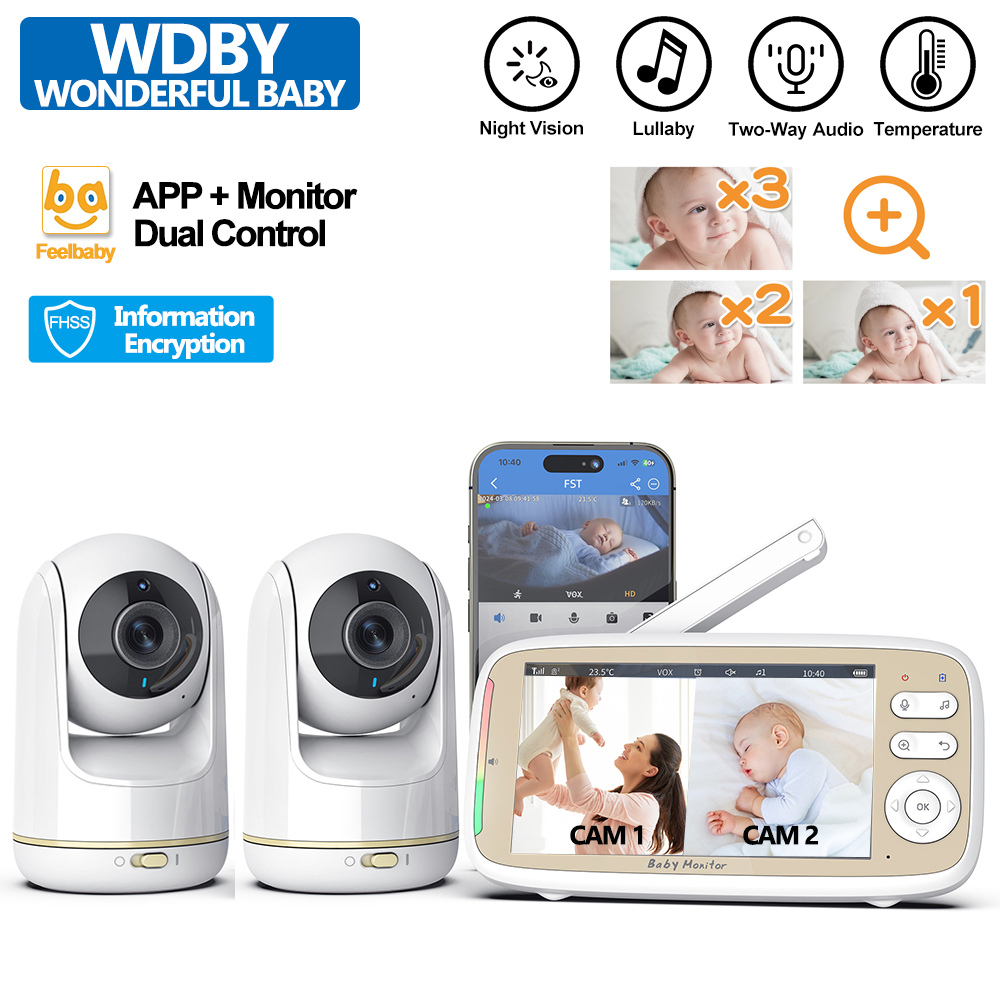 Zoom Audio Music - VB803 PRO Babyfoon, met 2st Zoom