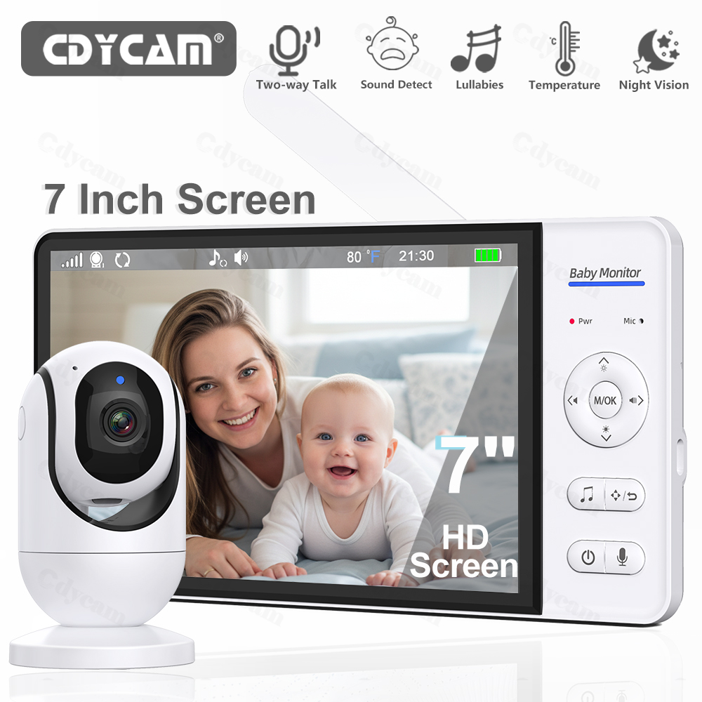 Zoom Audio Music - 7.0 ''Video Babyfoon 720P 5000mAh Batterij