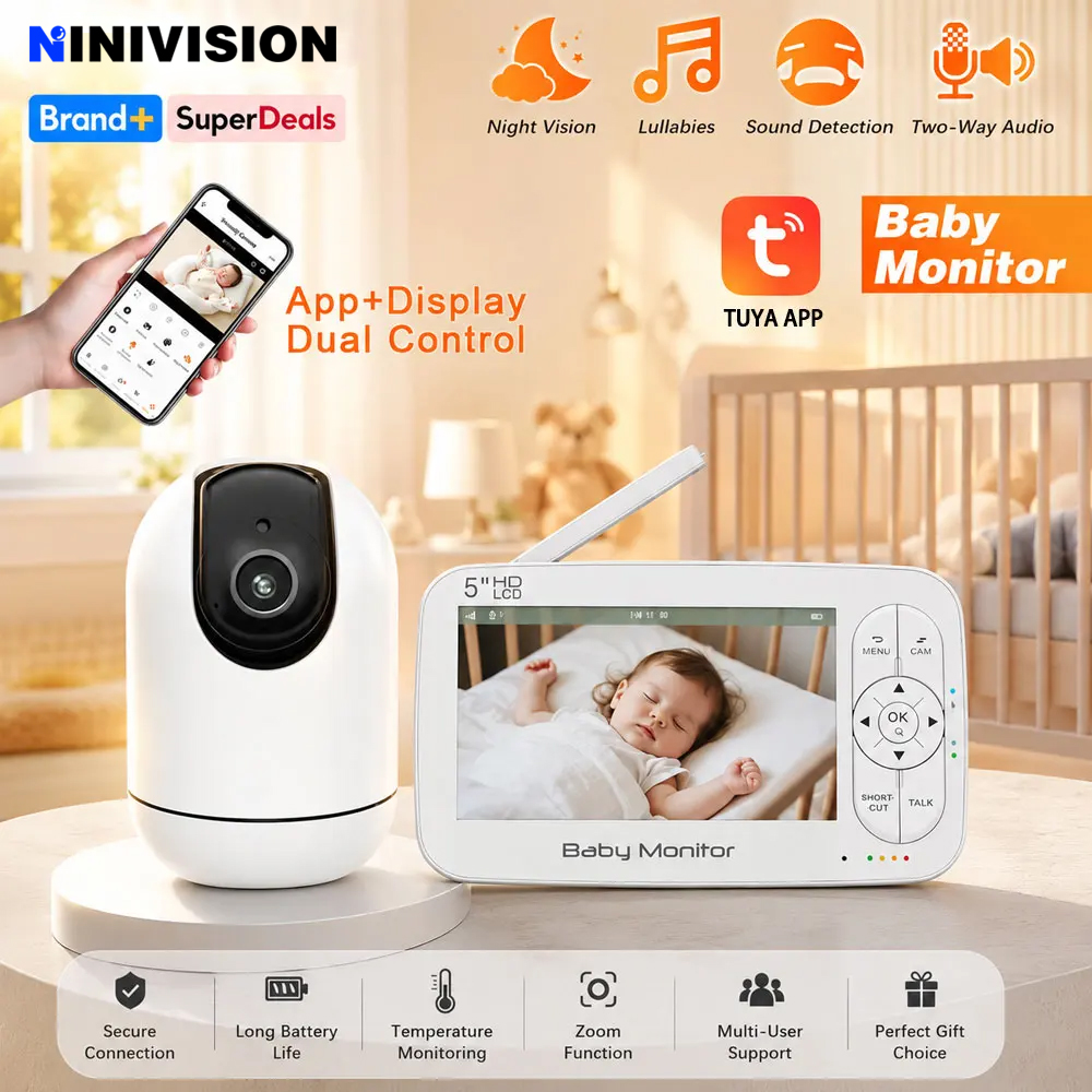 Zoom Audio Music - Slimme WiFi Babyfoon met 5 inch