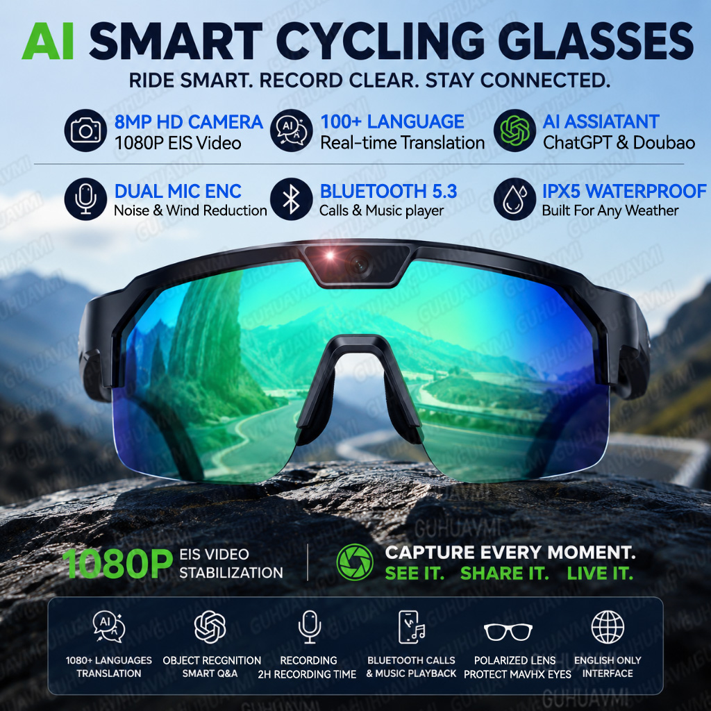 Audio Music To Video Ai - 2026 Upgrade Smart Glasses met 8MP