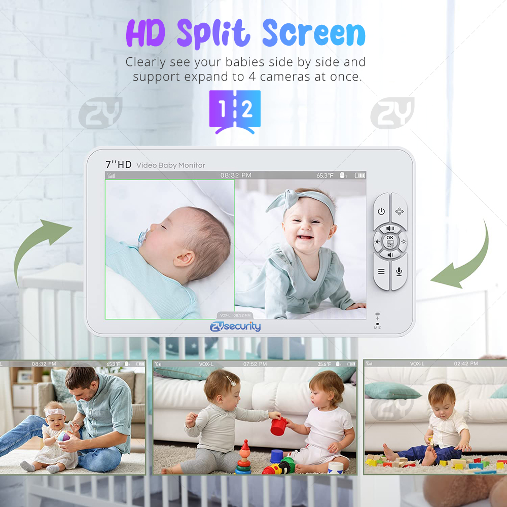 7,0 inch video-babyfoon HD ges - Zoom Audio Music recensie en prijs