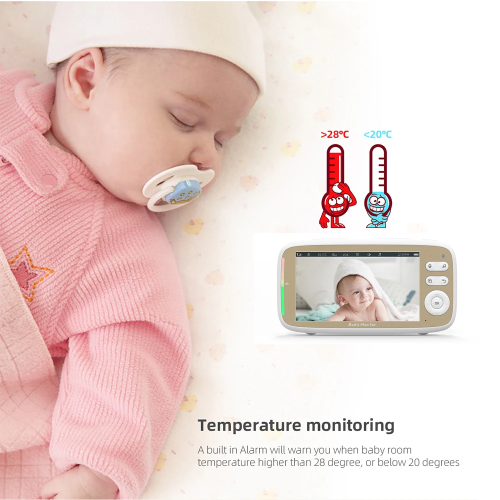 5 Inch Indoor Baby Monitor, me - Zoom Audio Music recensie en prijs