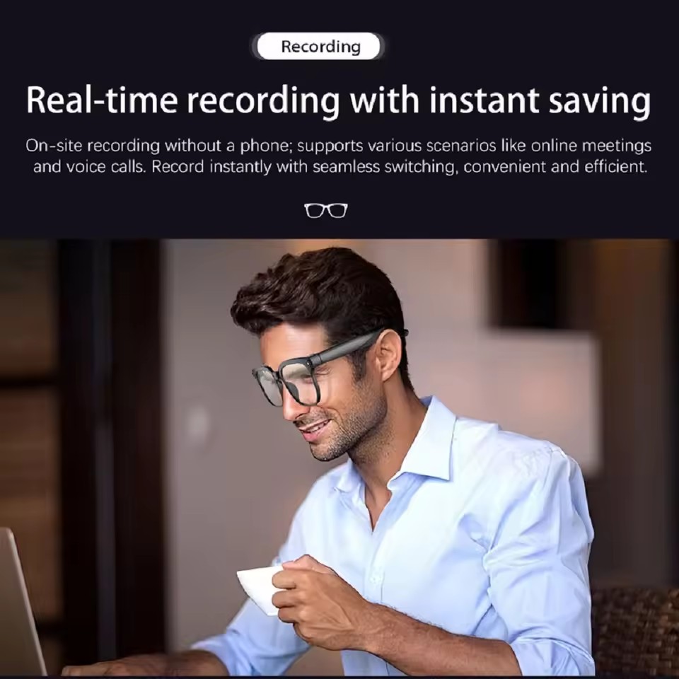 M02S AI Smart Glasses 8MP Came - Audio Music To Video Ai recensie en prijs